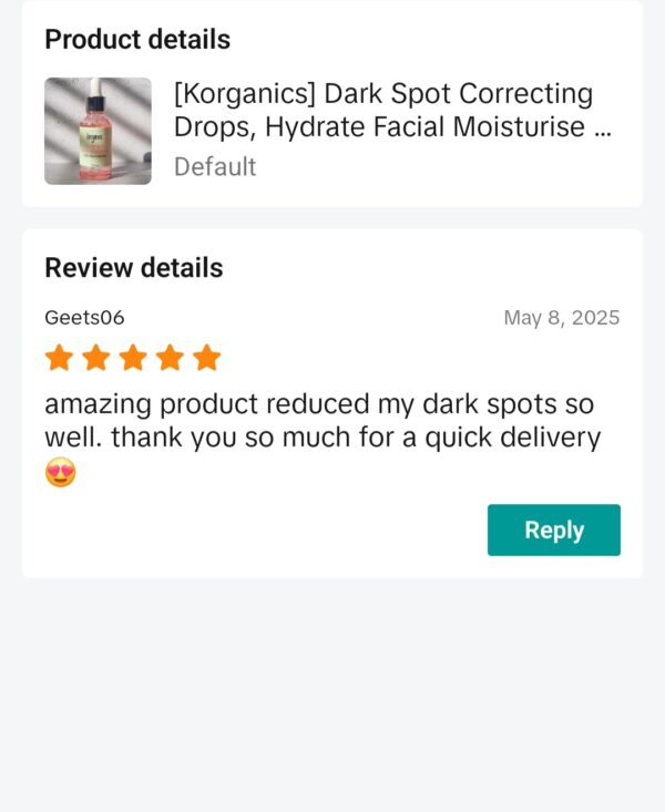 Dark Spot Correcting Drops- 10% Niacinam - Image 6